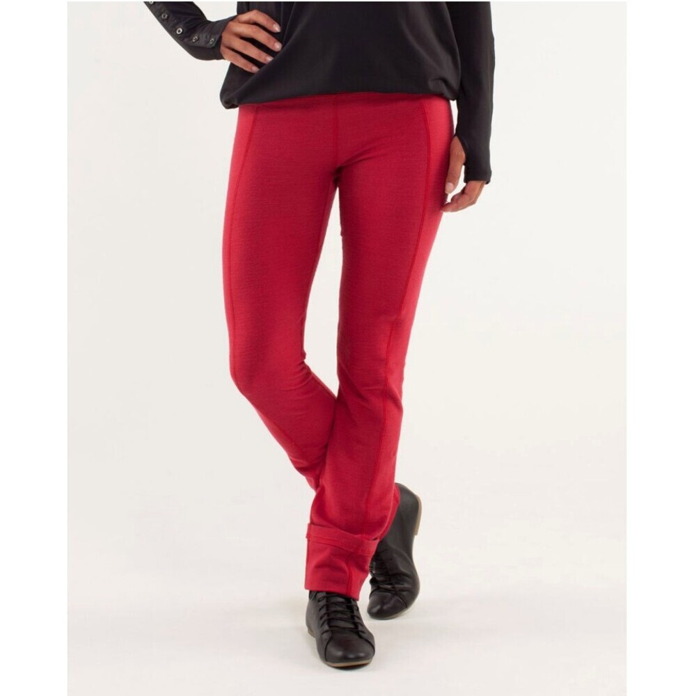 Lululemon Pedal Power Tight Deepest Cranberry Leggings Activewear Pants Size 4